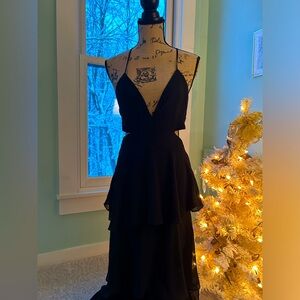 Black Flowy formal dress